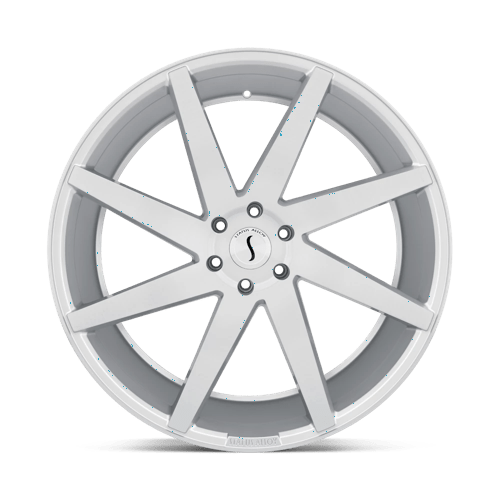 Status BRUTE Silver W/ Brushed Machined Fc 24x9.5 +15 5x139.7mm 112.1mm - Wheelwiz