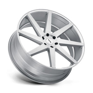 Status BRUTE Silver W/ Brushed Machined Face 26x10 +25 6x139.7mm 112.1mm - WheelWiz