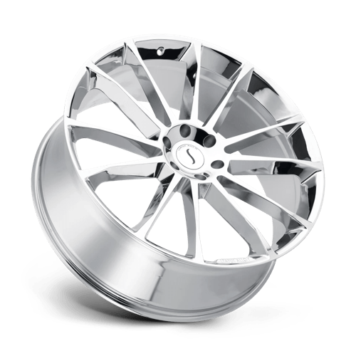 Status GOLIATH Chrome 22x9.5 +35 5x112mm 66.6mm - WheelWiz