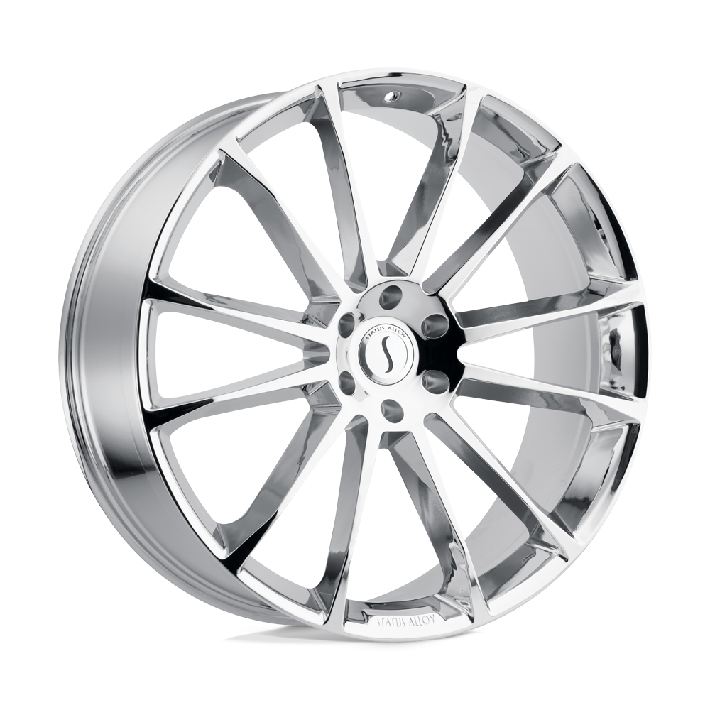 Status GOLIATH Chrome 22x9.5 +35 5x112mm 66.6mm - WheelWiz