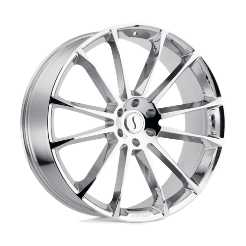 Status GOLIATH Chrome 22x9.5 +30 5x114.3mm 76.1mm - WheelWiz