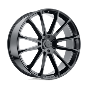 Status GOLIATH Gloss Black 22x9.5 +30 5x114.3mm 76.1mm - Wheelwiz