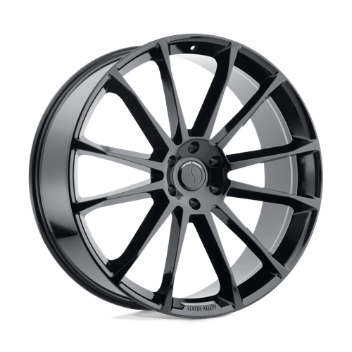 Status GOLIATH Gloss Black 22x9.5 +35 5x127mm 71.5mm - WheelWiz