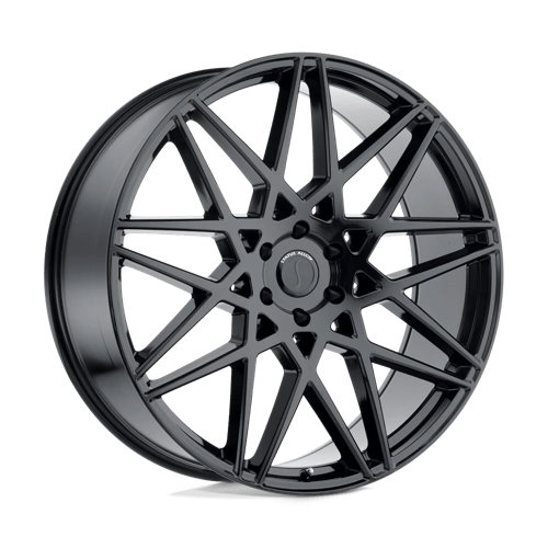 Status GRIFFIN Gloss Black 24x9.5 +30 5x120mm 76.1mm - WheelWiz