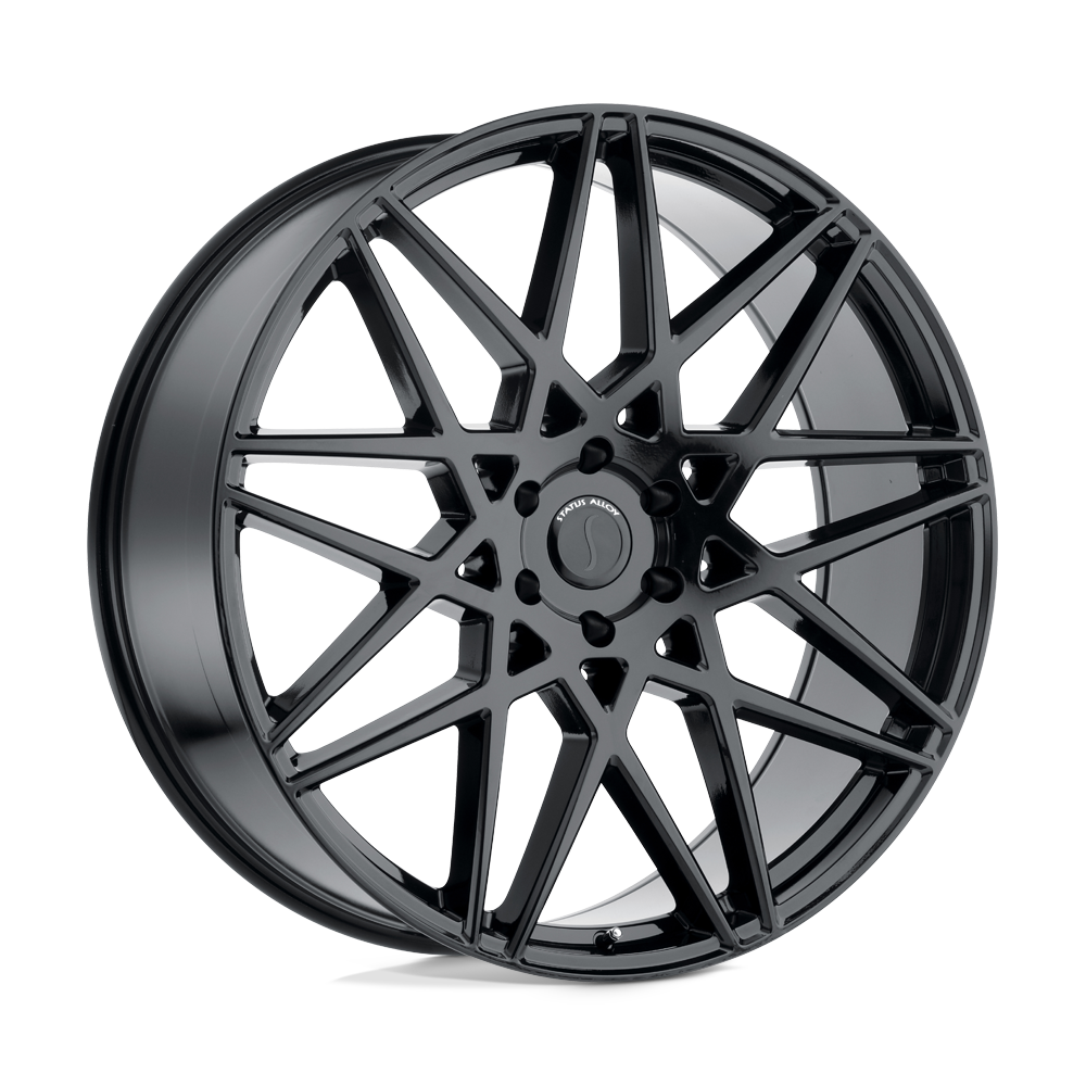Status GRIFFIN Gloss Black 24x9.5 +15 6x139.7mm 112.1mm - WheelWiz