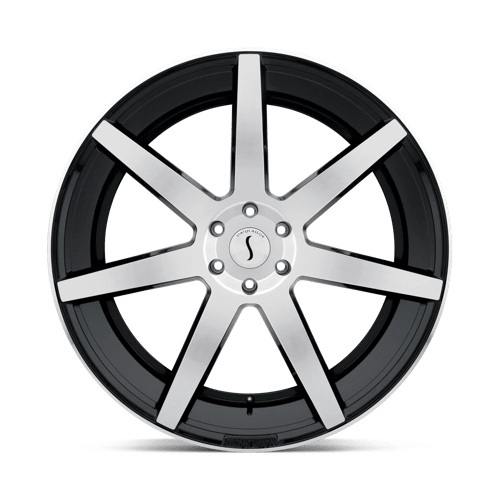 Status JOURNEY Gloss Black W/ Machined Face 22x9.5 +15 5x120mm 74.1mm - Wheelwiz