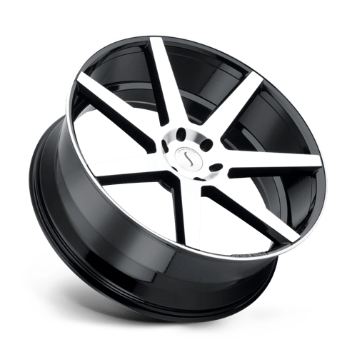 Status JOURNEY Gloss Black W/ Machined Face 24x10 +25 6x139.7mm 78.1mm - WheelWiz