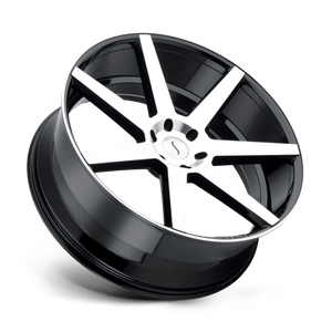 Status JOURNEY Gloss Black W/ Machined Face 26x10 +15 5x115mm 74.1mm - WheelWiz