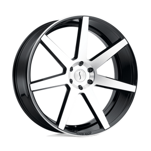 Status JOURNEY Gloss Black W/ Machined Face 22x9.5 +15 5x139.7mm 77.8mm - WheelWiz