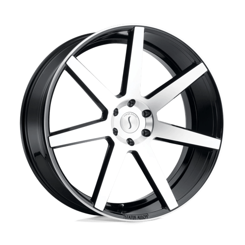 Status JOURNEY Gloss Black W/ Machined Face 26x10 +30 6x135mm 87.1mm - WheelWiz