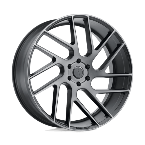 Status JUGGERNAUT Carbon Graphite 22x9.5 +15 5x115mm 76.1mm - WheelWiz