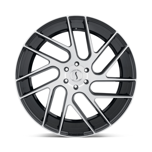 Status JUGGERNAUT Gloss Black W/ Machined Face 20x9 +15 6x114.3mm 76.1mm - Wheelwiz