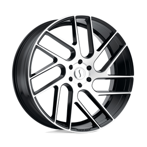 Status JUGGERNAUT Gloss Black W/ Machined Face 20x9 +20 5x150mm 110.1mm - WheelWiz