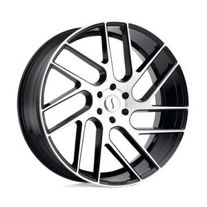Status JUGGERNAUT Gloss Black W/ Machined Face 24x9.5 +30 5x120mm 76.1mm - Wheelwiz