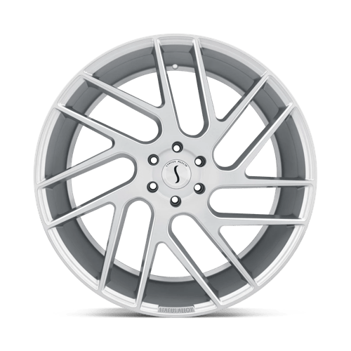 Status JUGGERNAUT Silver W/ Brushed Machined Fc 24x9.5 +15 5x139.7mm 112.1mm - Wheelwiz