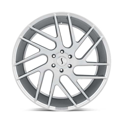 Status JUGGERNAUT Silver W/ Brushed Machined Fc 24x9.5 +30 5x114.3mm 76.1mm - Wheelwiz