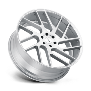 Status JUGGERNAUT Silver W/ Brushed Machined Face 22x9.5 +25 6x139.7mm 112.1mm - WheelWiz