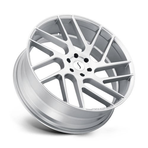 Status JUGGERNAUT Silver W/ Brushed Machined Fc 22x9.5 +30 5x120mm 76.1mm - Wheelwiz