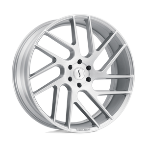 Status JUGGERNAUT Silver W/ Brushed Machined Face 22x9.5 +35 5x127mm 71.5mm - WheelWiz