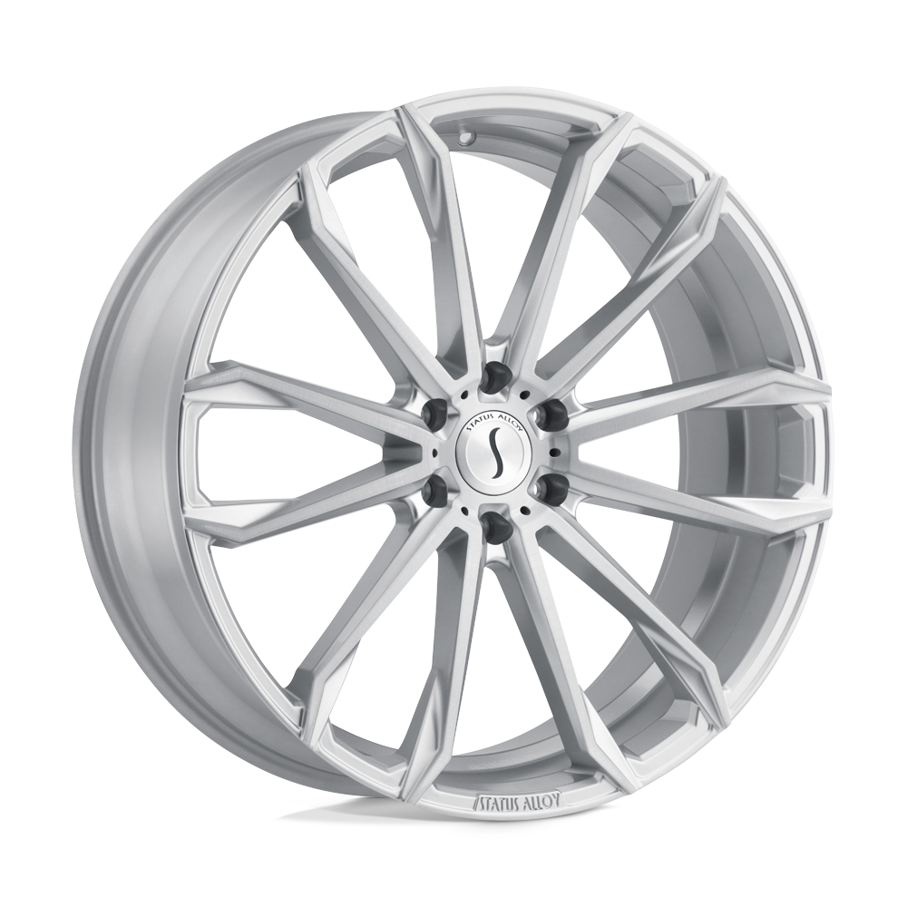 Status MASTADON Silver W/ Brushed Machined Face 26x10 +25 6x139.7mm 112.1mm - WheelWiz