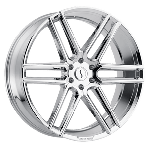 Status TITAN Chrome 22x9.5 +15 6x139.7mm 112.1mm - WheelWiz