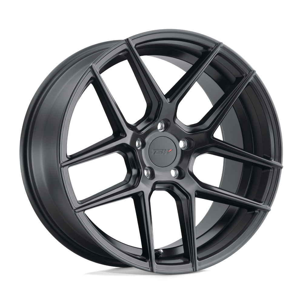 TSW TABAC Semi Gloss Black 18x8.5 +42 5x112mm 66.6mm - WheelWiz