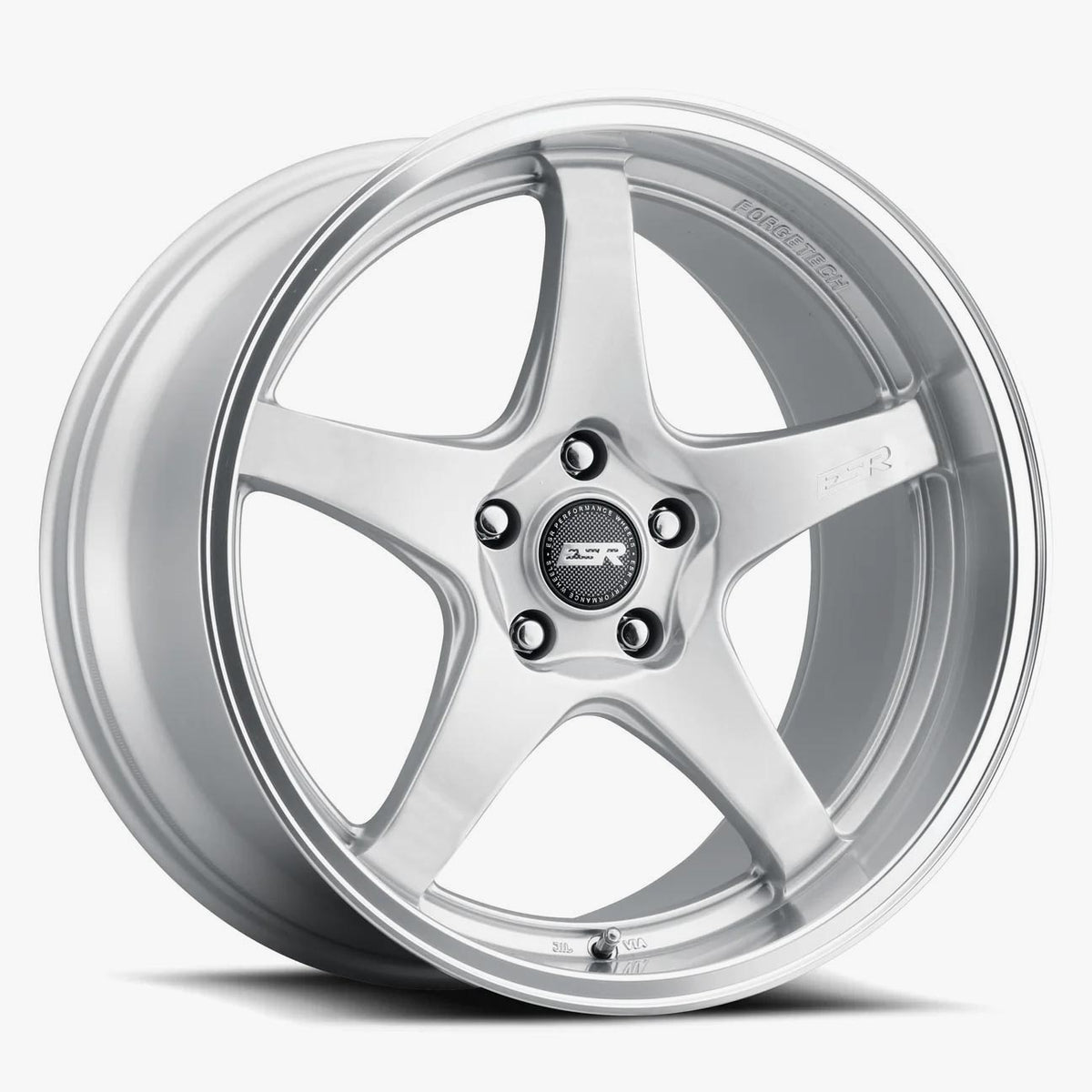 ESR APX5 Hyper Silver / Machined Lip 18x9.5 +35 5x115mm 72.6mm - Wheelwiz