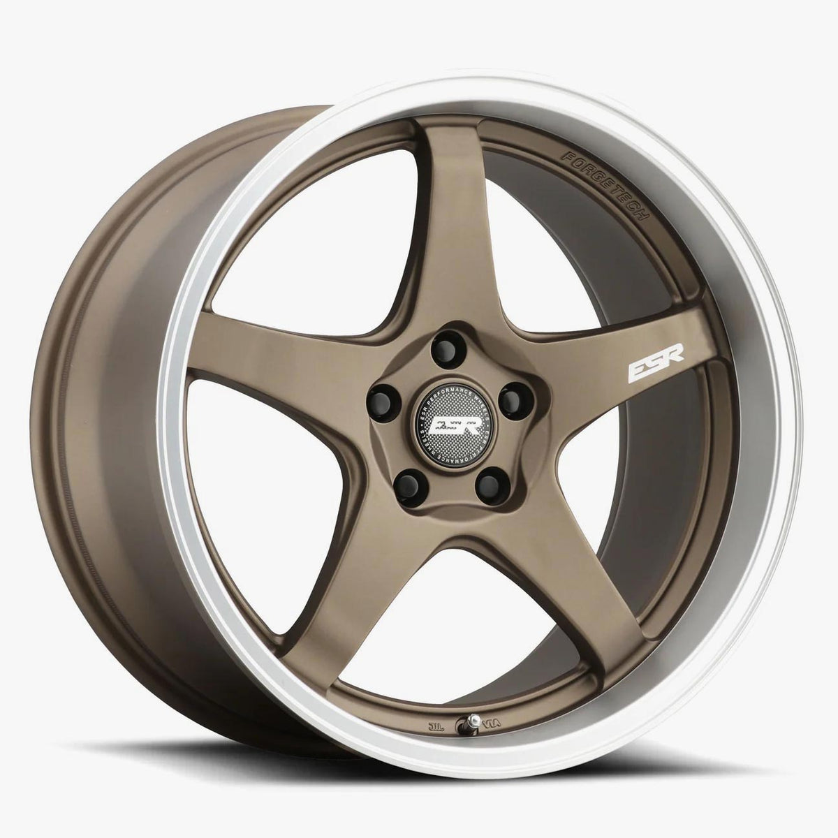 ESR Wheels APX5 MATTE BRONZE MACHINE LIP 18x10.5 +22 5x114.3mm 72.6mm - Wheelwiz