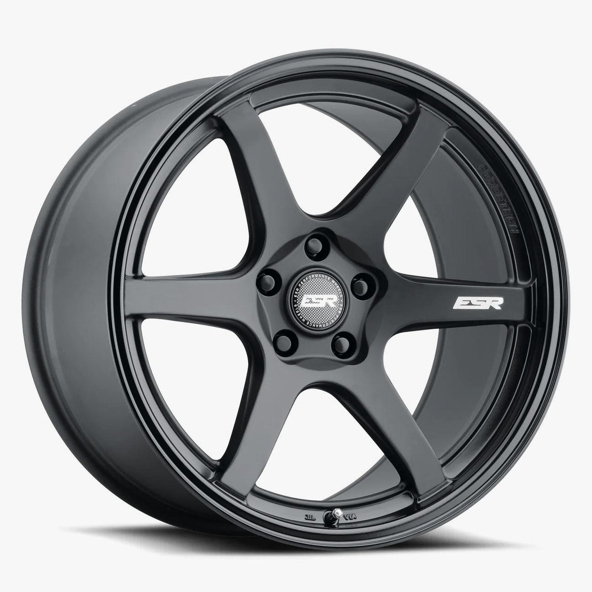 ESR Wheels APX6 SATIN BLACK 19x9.5 +22 5x114.3mm 72.6mm - Wheelwiz