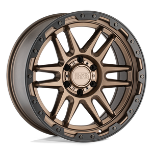 Black Rhino APACHE Matte Bronze W/ Black Ring & Black Bolts 20x9 +12 6x135mm 87.1mm - WheelWiz