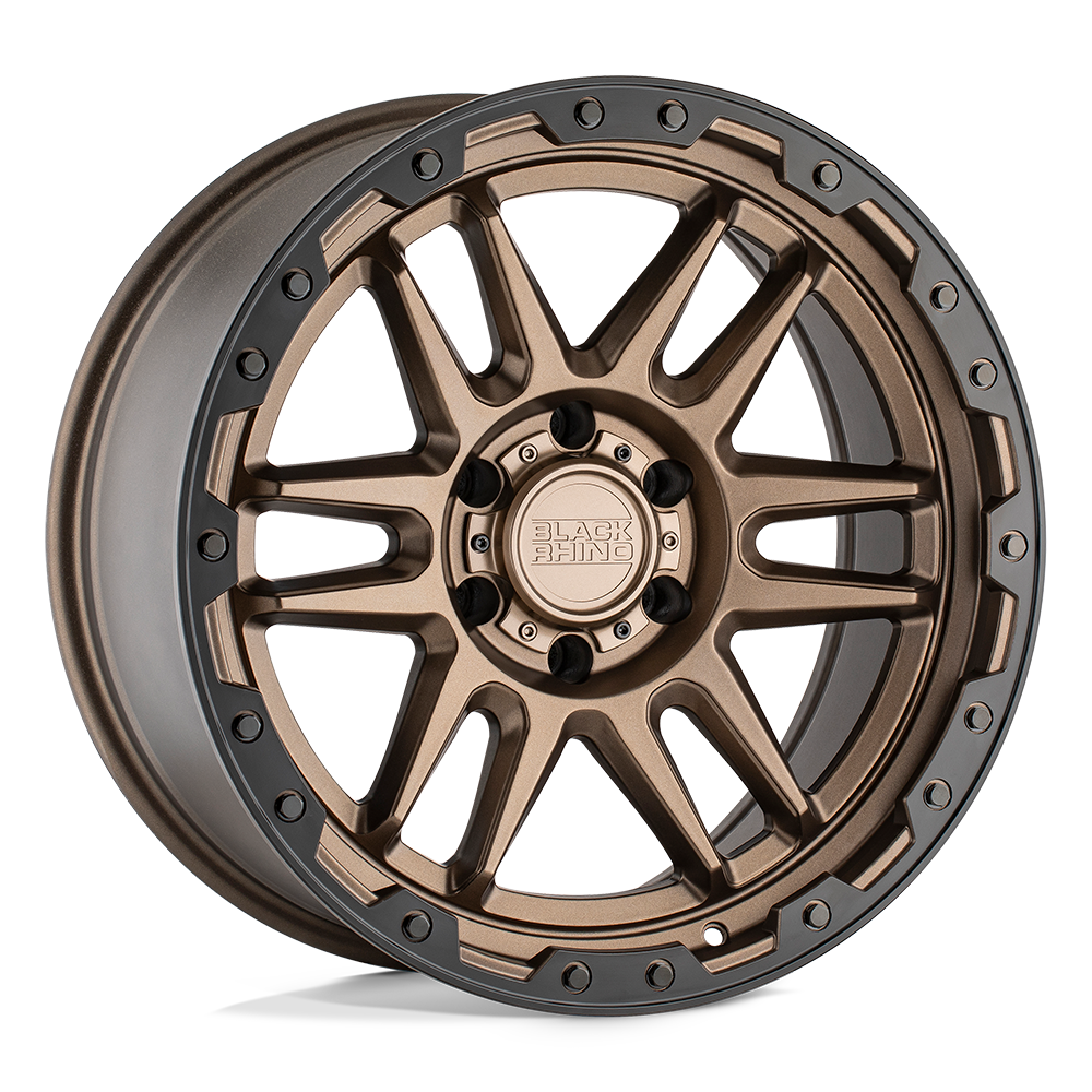 Black Rhino APACHE Matte Bronze W/ Black Ring & Black Bolts 18x9 -18 5x127mm 71.5mm - WheelWiz
