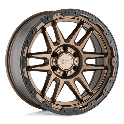 Black Rhino APACHE Matte Bronze W/ Black Ring & Black Bolts 18x9 -18 5x127mm 71.5mm - WheelWiz