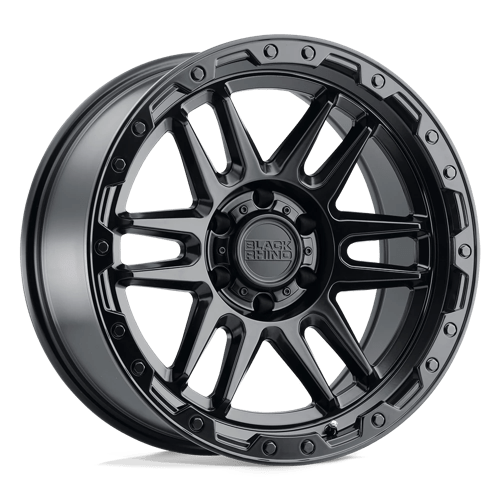 Black Rhino APACHE Matte Black W/ Black Bolts 18x9 +12 6x114.3mm 76.1mm - WheelWiz