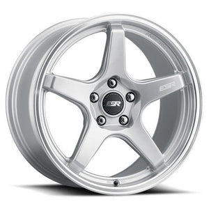 ESR Wheels APX5C HYPER SILVER MACHINE LIP 19x8.5 +40 5x112mm 66.6mm - Wheelwiz