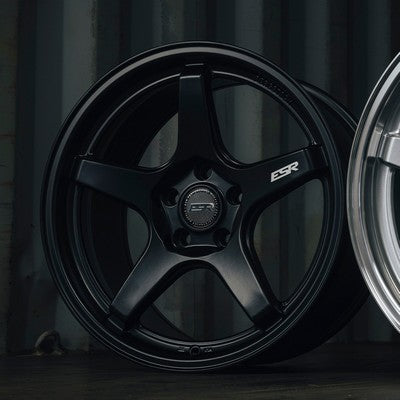 ESR Wheels APX5C SATIN BLACK 19x9.5 +35 5x112mm 66.6mm - Wheelwiz