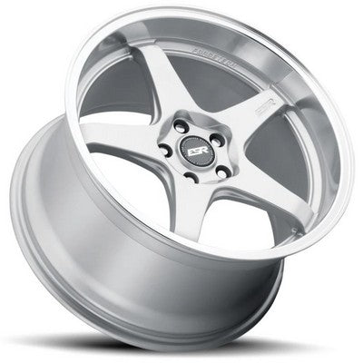 ESR Wheels APX5 HYPER SILVER MACHINE LIP 19x9.5 +35 5x120mm 72.6mm - Wheelwiz