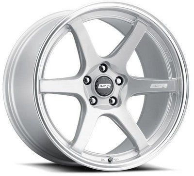 ESR Wheels AP6 Hyper Silver Machine Lip 18x9.5 -99 Custom 99mm