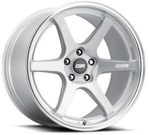 ESR Wheels APX6 HYPER SILVER MACHINE LIP 18x8.5 +35 5x114.3mm 72.6mm - Wheelwiz