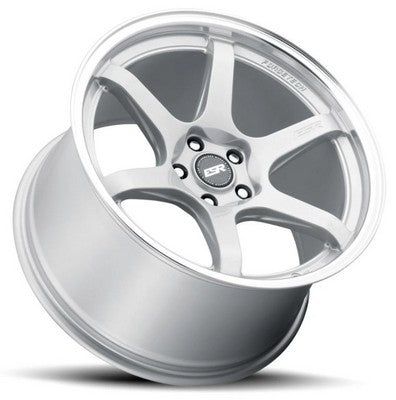 ESR Wheels APX6 HYPER SILVER MACHINE LIP 18x8.5 +35 5x114.3mm 72.6mm - Wheelwiz