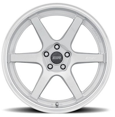 ESR Wheels APX6 HYPER SILVER MACHINE LIP 18x8.5 +35 5x114.3mm 72.6mm - Wheelwiz