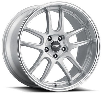 ESR Wheels AP8 Hyper Silver Machine Lip 18x8.5 -99 Custom 99mm