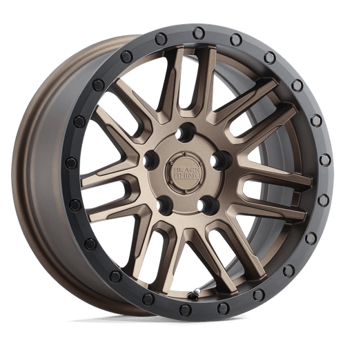 Black Rhino ARCHES Bronze W/ Black Ring 17x8 +30 5x108mm 76.1mm - Wheelwiz