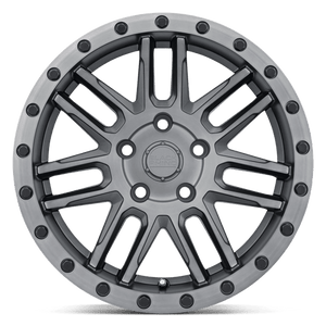 Black Rhino ARCHES Matte Brushed Gunmetal Blk Blt 17x9.5 +12 6x114.3mm 76.1mm - Wheelwiz