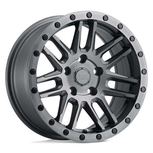 Black Rhino ARCHES Matte Brushed Gunmetal W/ Black Bolts 20x9.5 -18 6x139.7mm 112.1mm - WheelWiz