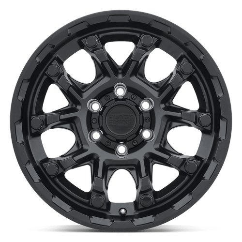 Black Rhino ARK Matte Black W/ Gloss Black Bolts 18x9 -18 5x127mm 71.5mm - WheelWiz