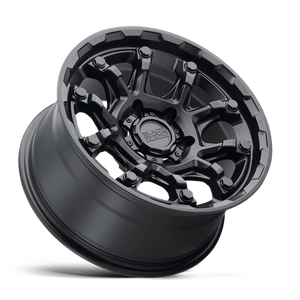 Black Rhino ARK Matte Black W/ Gloss Black Bolts 17x8.5 -18 5x114.3mm 71.5mm - WheelWiz