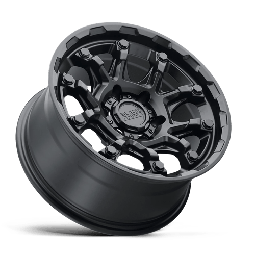 Black Rhino ARK Matte Black W/ Gloss Black Bolts 18x9 +12 6x139.7mm 112.1mm - WheelWiz