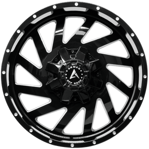 Armed Wheels Aggressor Gloss Black Milled 20x10 -24 8x165.1mm 125.1mm