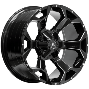 Armed Wheels Bomber Gloss Black Milled 20x10 0 Custom 87.1mm