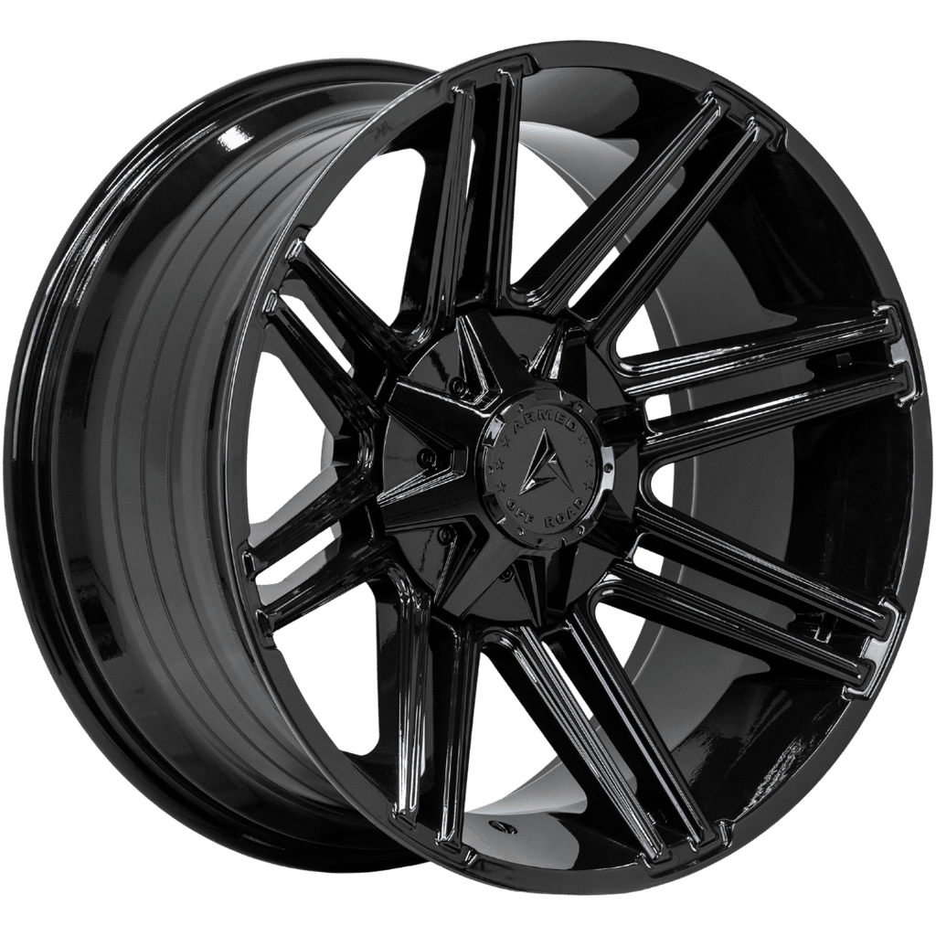 Armed Wheels Chopper Full Gloss Black 20x10 -18 6x135mm 108.1mm